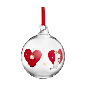 Pallina albero di natale Moomin Ø9 cm - Heart - Muurla