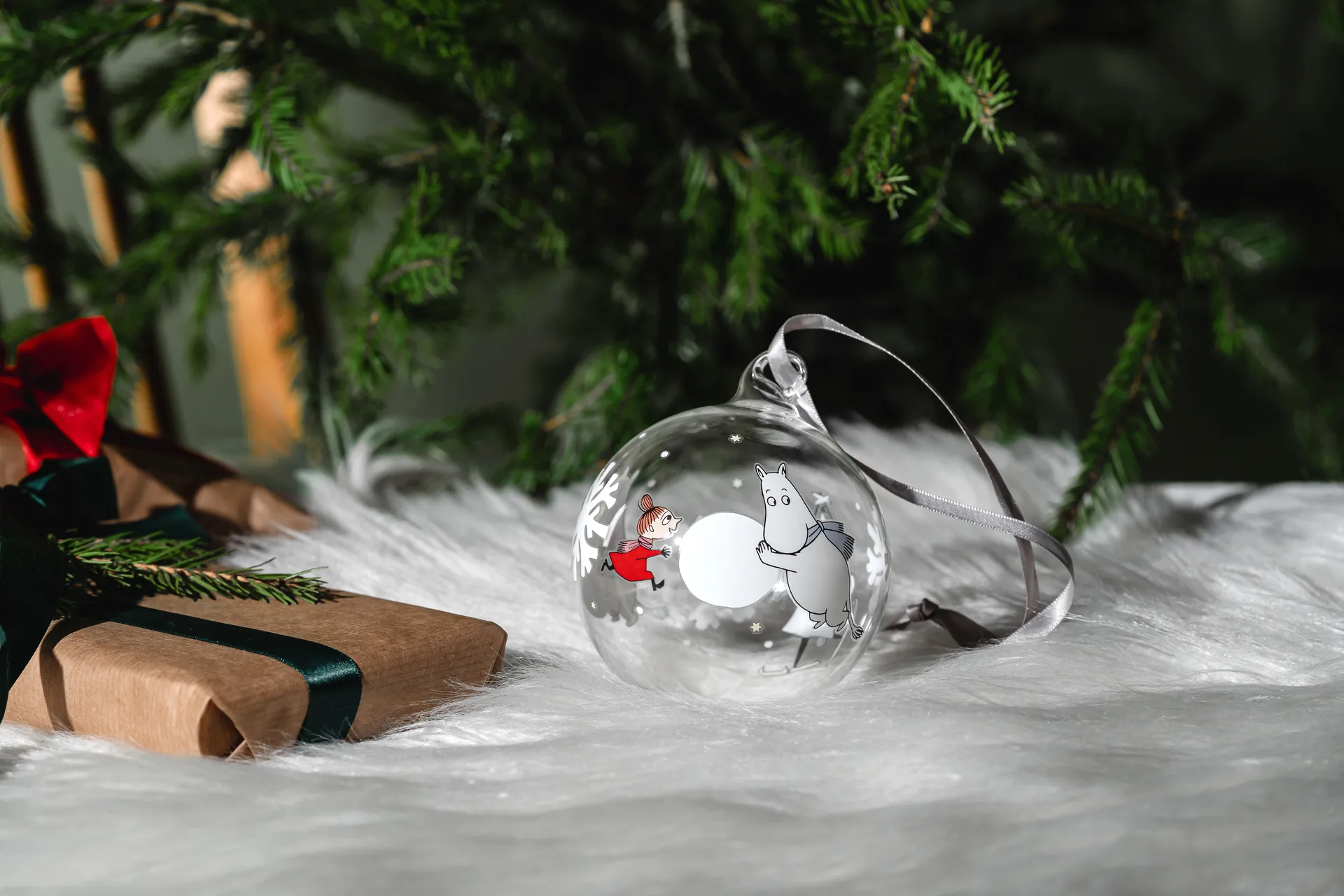 Pallina albero di natale Moomin Ø9 cm, Snowflake Muurla