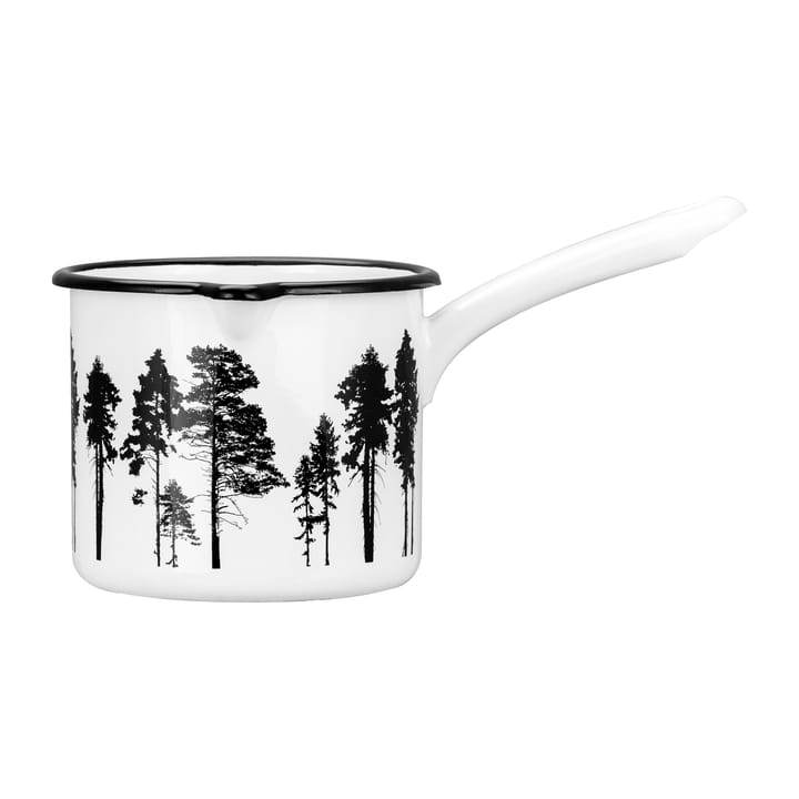 Pentola smaltata Nordic The Forest 1,3 L - Bianco - Muurla