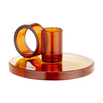 Portacandela Loop Ø11 cm - Ambra - Muurla
