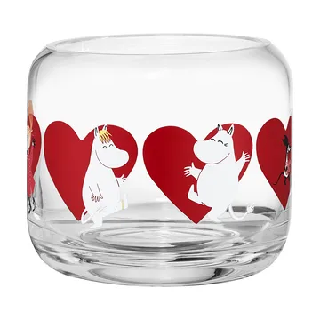 Portacandela Mumin Ø9x8 cm - Heart - Muurla