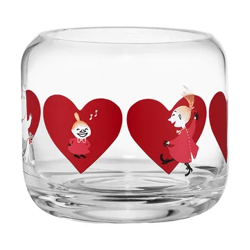 Portacandela Mumin Ø9x8 cm - Heart - Muurla