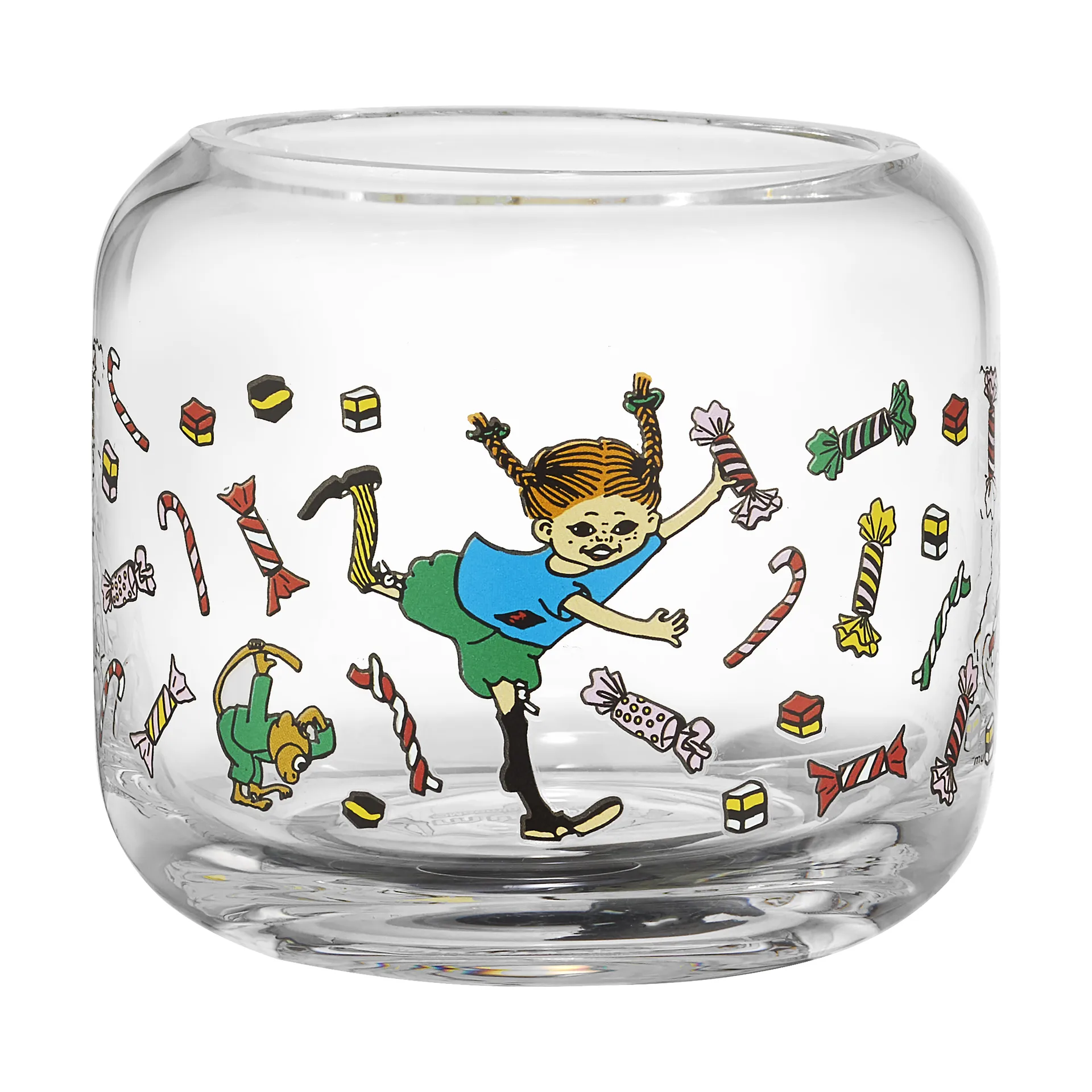 Portacandela Pippi Ø9x8 cm, Candy Muurla