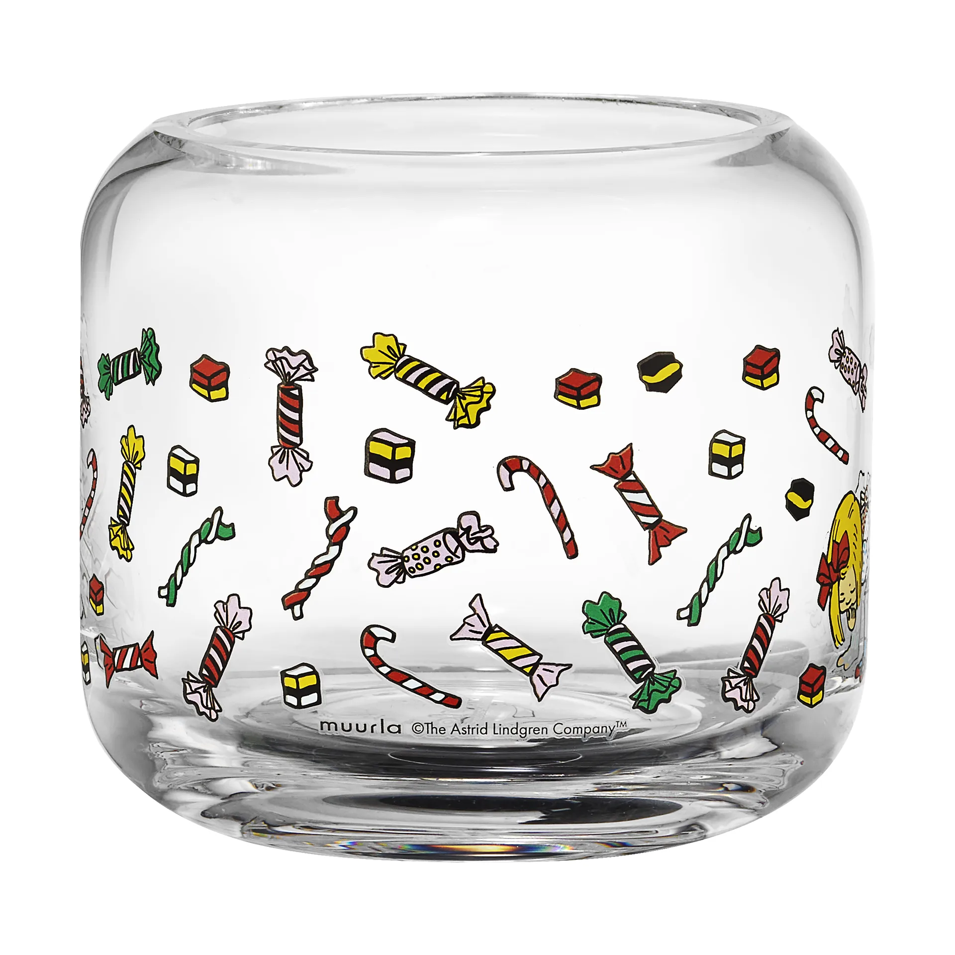 Portacandela Pippi Ø9x8 cm, Candy Muurla