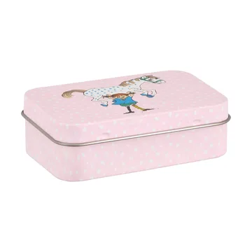 Scatola di latta Pippi 10x6,5x3 cm - Pippi and the Horse - Muurla
