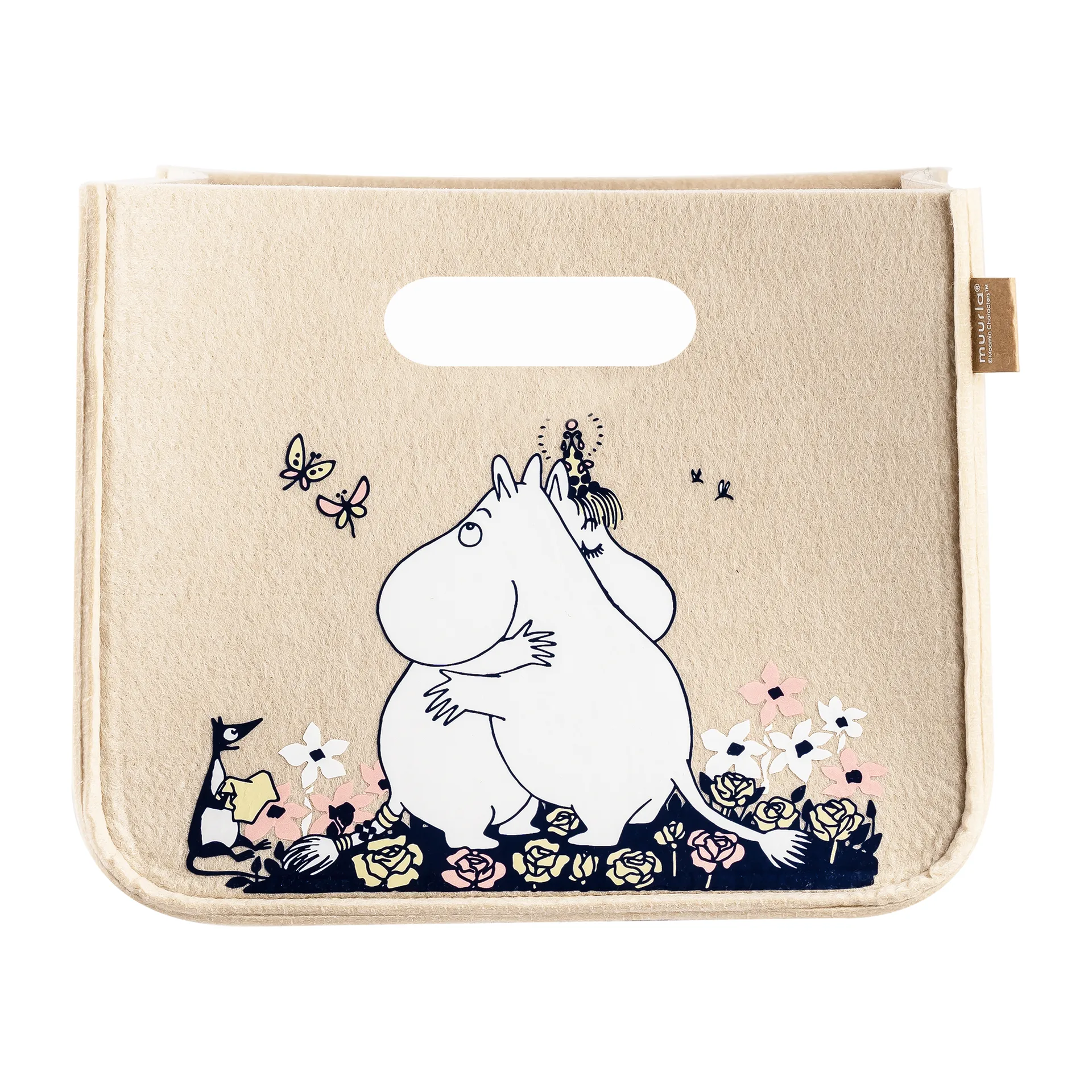 Scatola portaoggetti Moomin Hug 26x26 cm, Beige Muurla