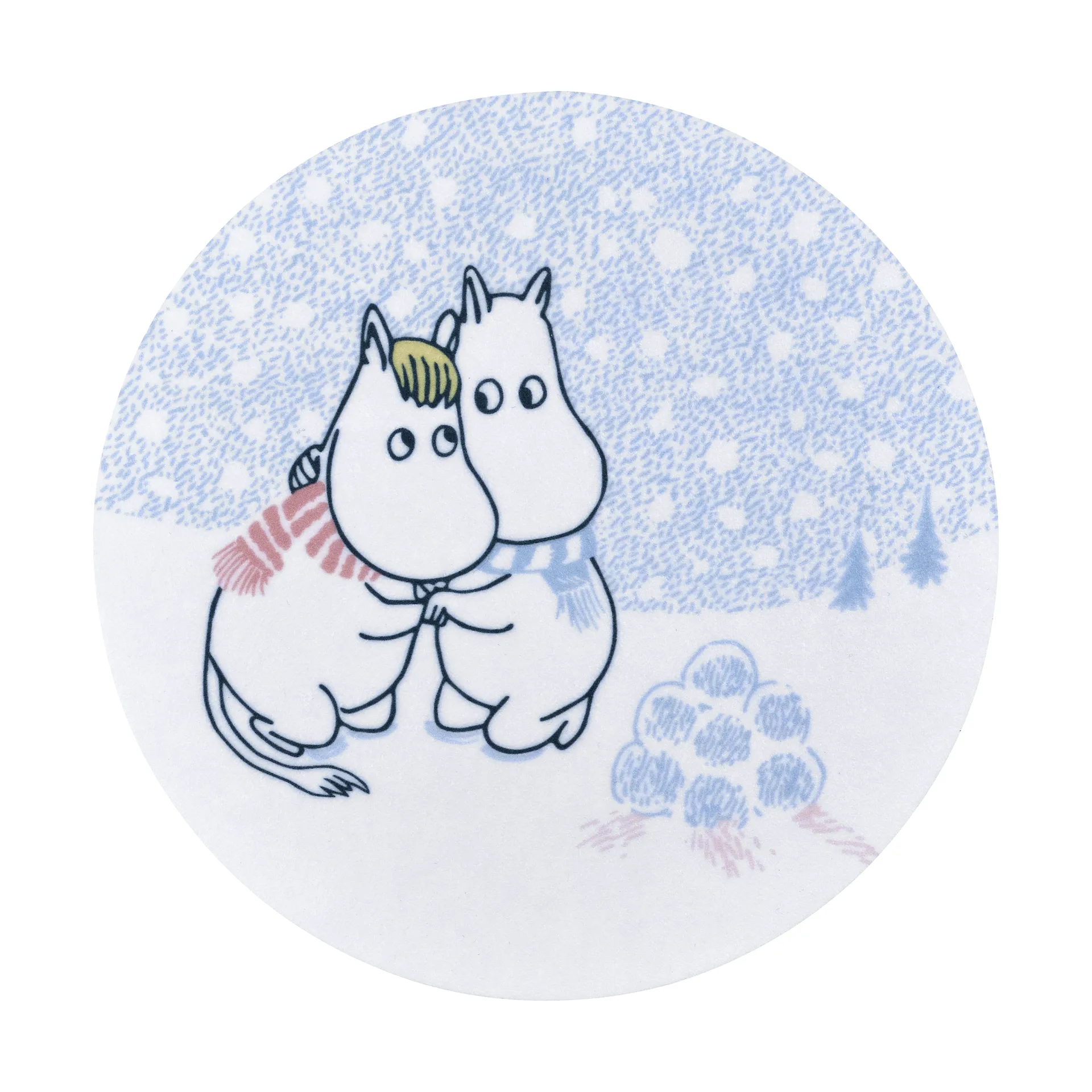 Sottobicchieri Moomin Ø10 cm, Let it snow Muurla