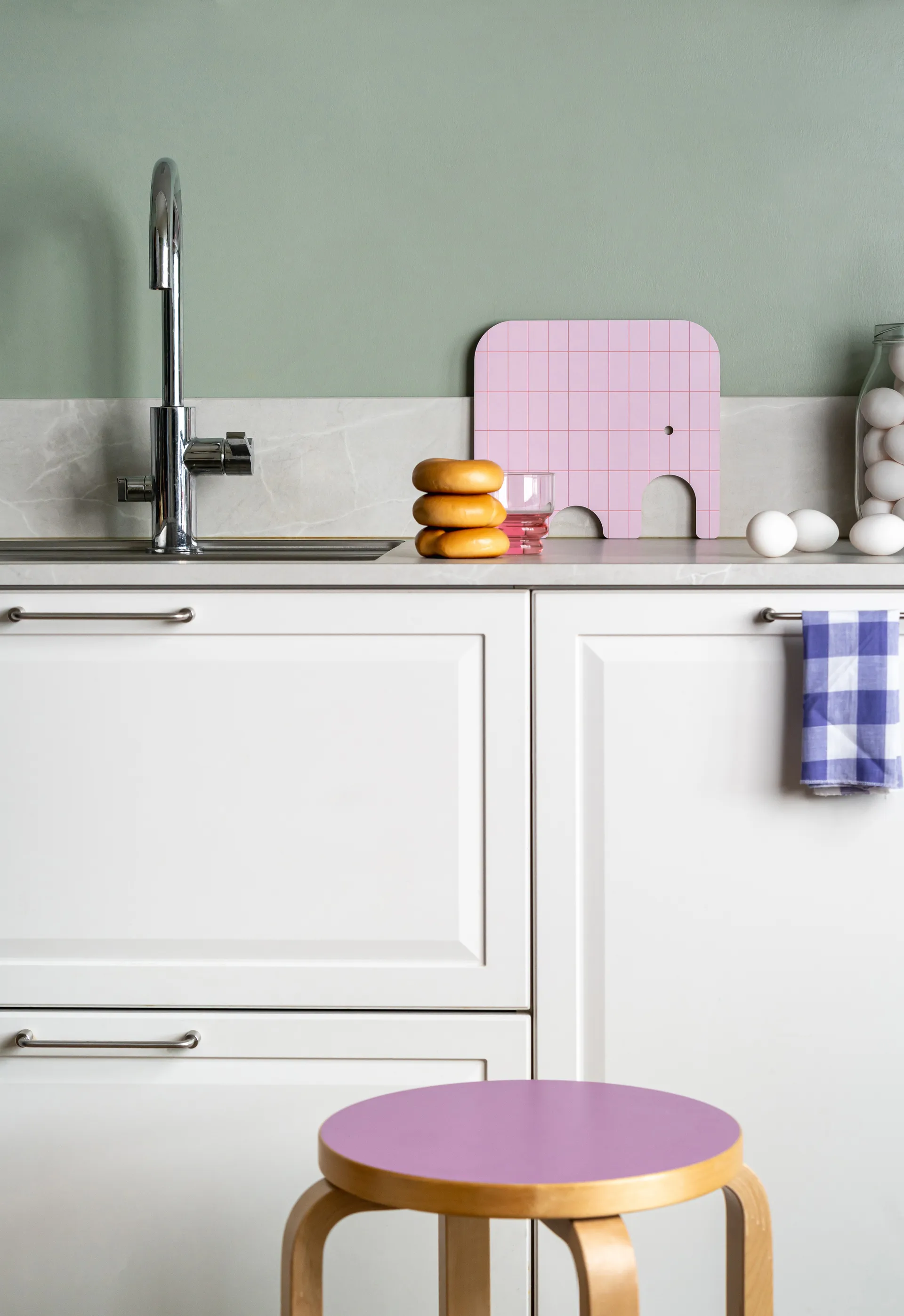 Tagliere Elephant Chop & Serve M, Rosa Muurla