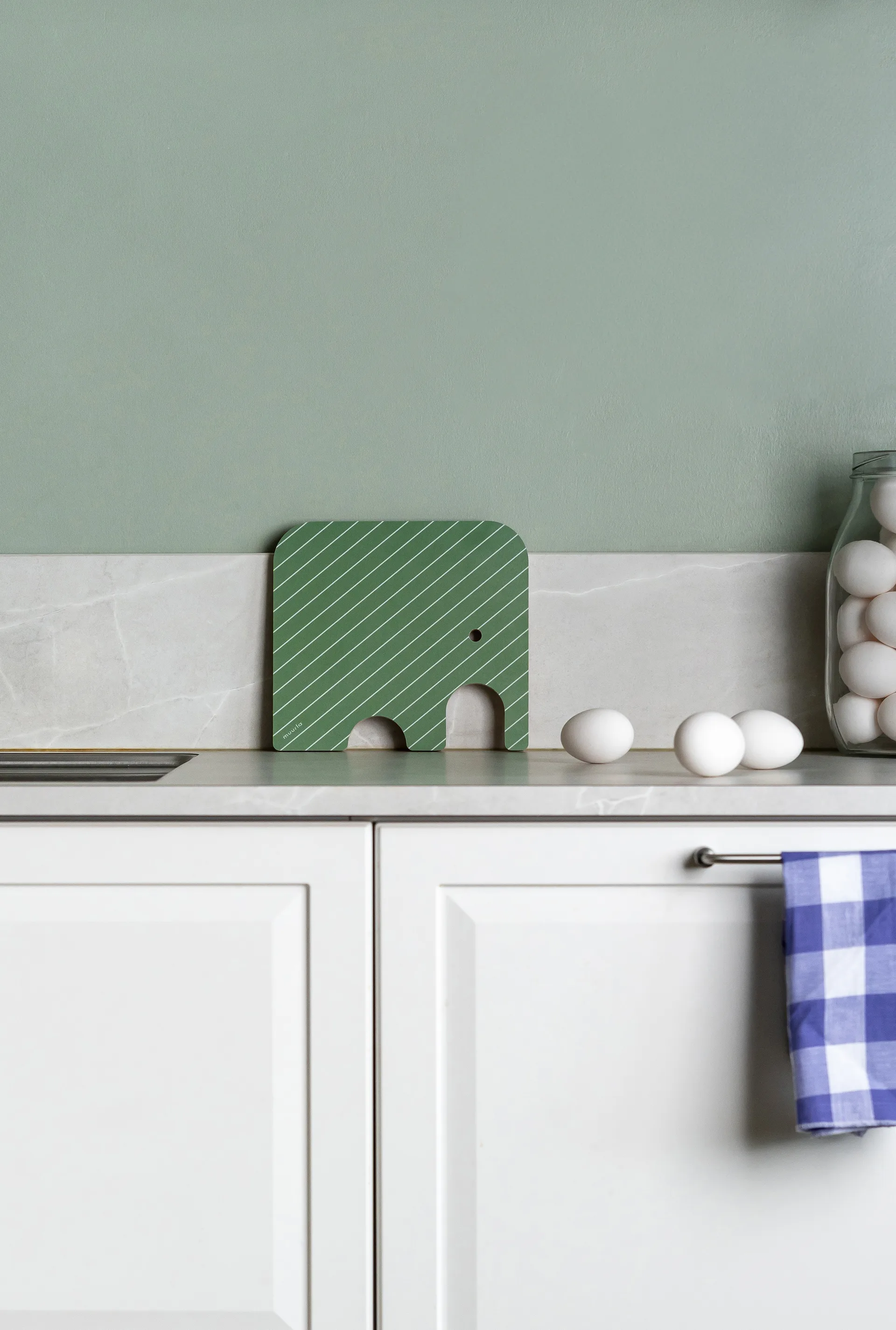 Tagliere Elephant Chop & Serve S, Verde Muurla