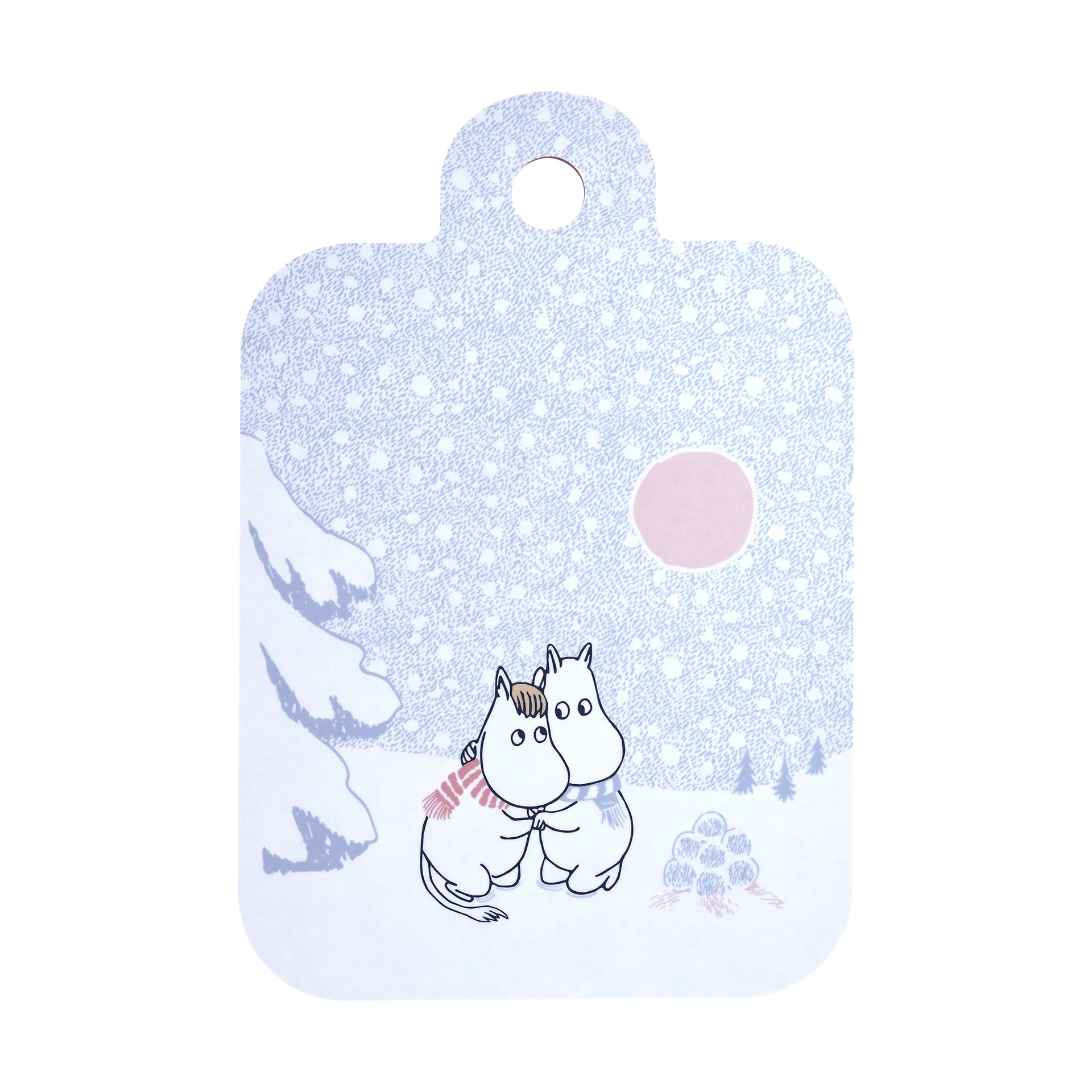 Tagliere Mumin 21x31 cm, Let it snow Muurla