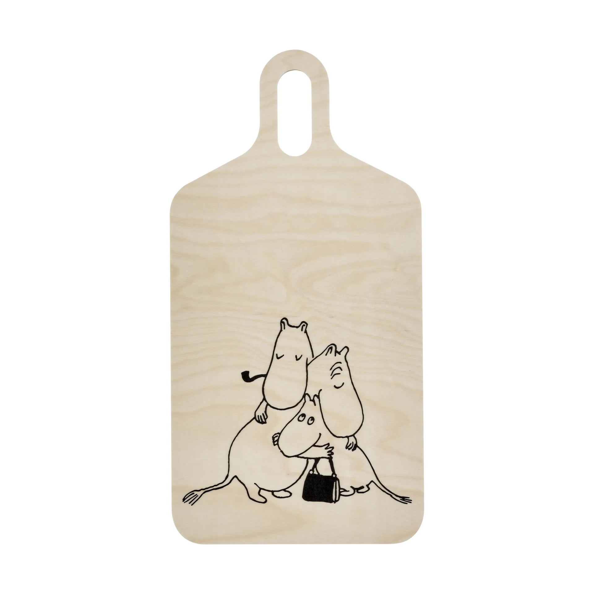 Tagliere Mumin 80 23x44 cm, Bianco Muurla