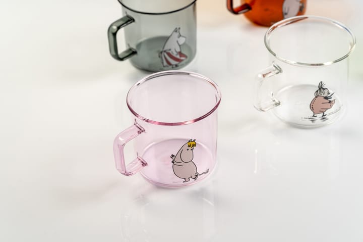 Tazza di vetro Snorkmaiden 35 cl - Rosa - Muurla