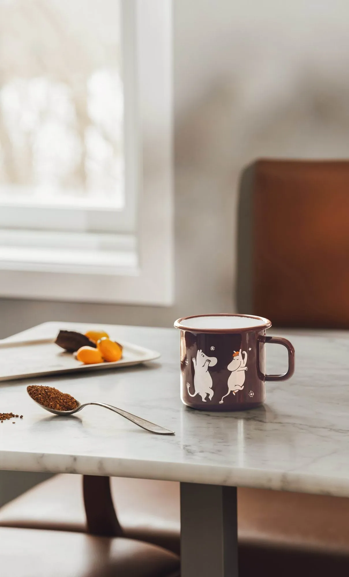 Tazza in metallo smaltato Mumin 55 cl, Comet Muurla