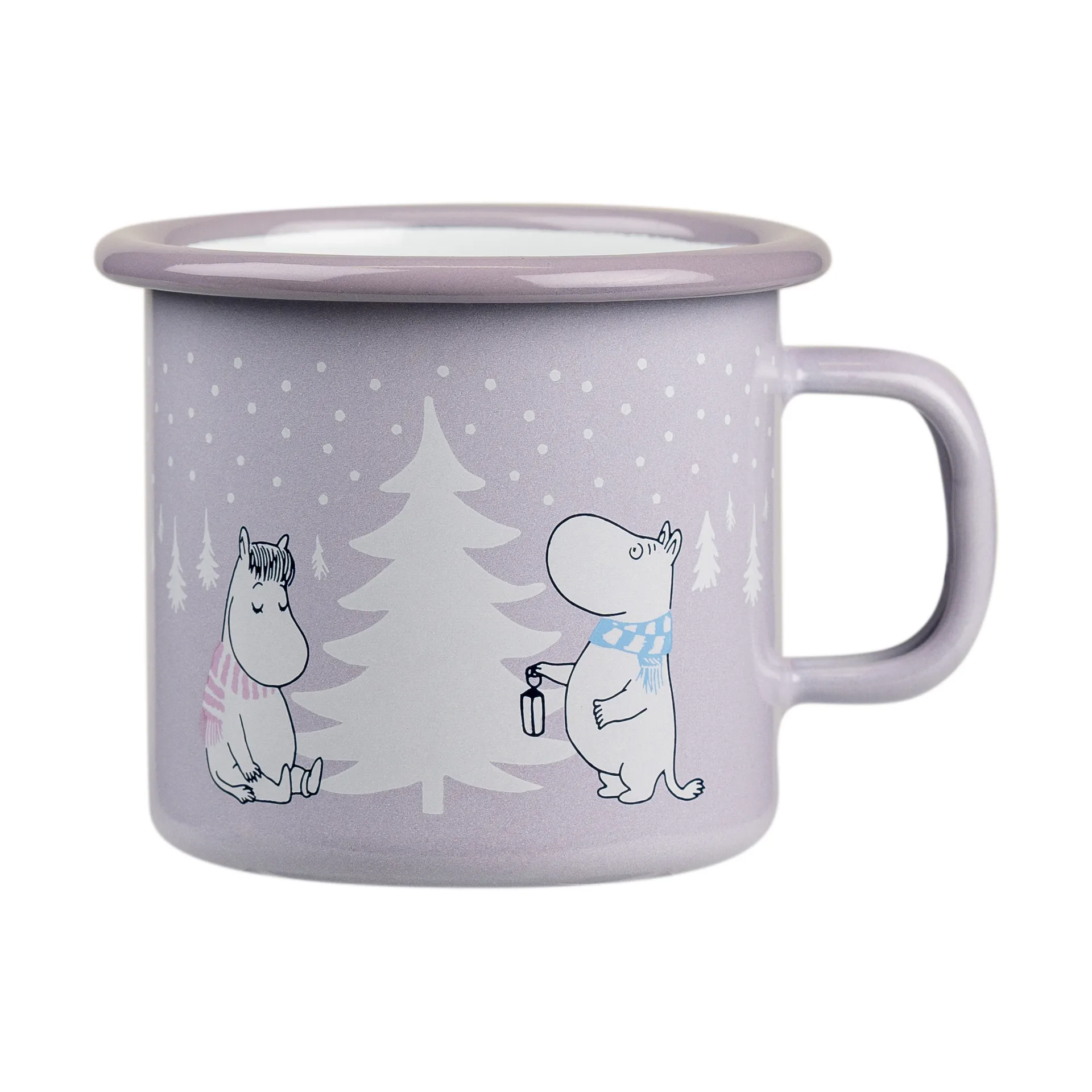 Tazza in smalto Moomin 25 cl, Snowfall Muurla