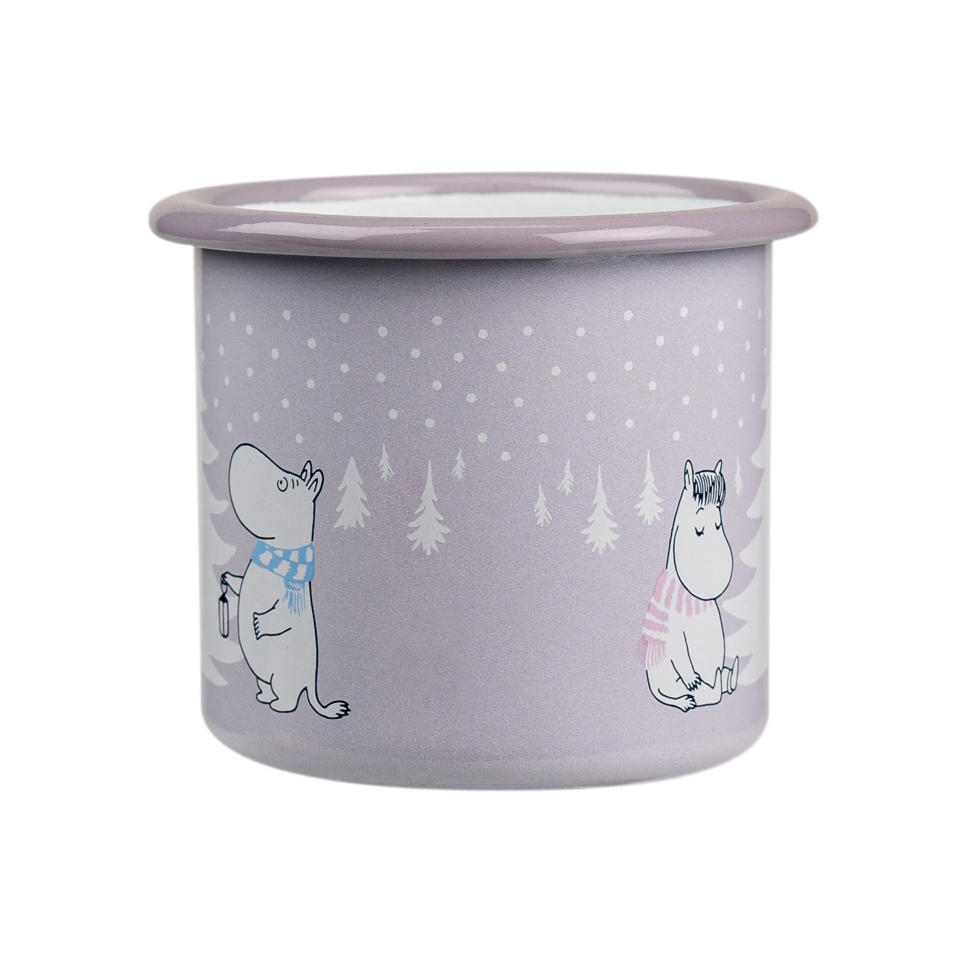 Tazza in smalto Moomin 25 cl, Snowfall Muurla