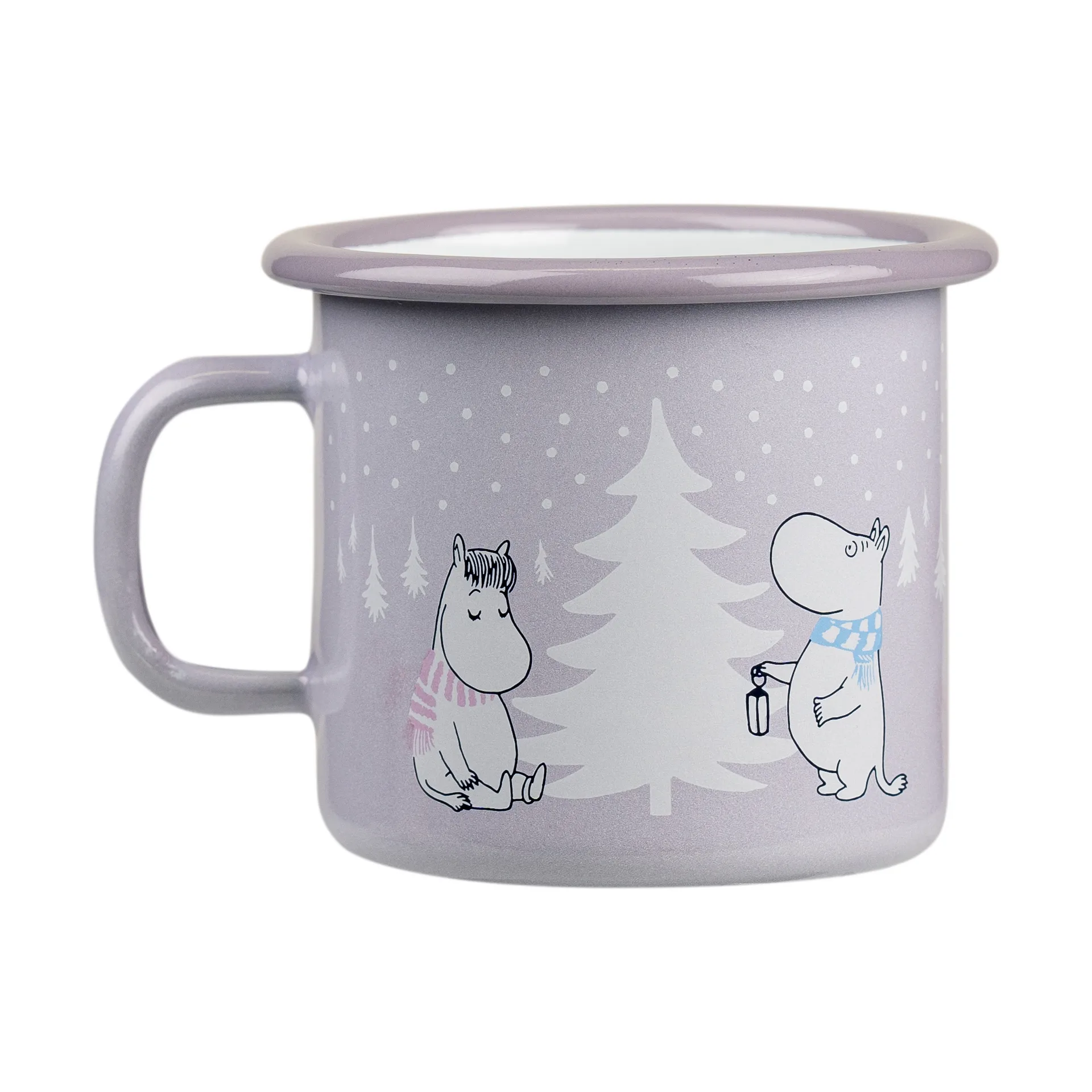 Tazza in smalto Moomin 25 cl, Snowfall Muurla