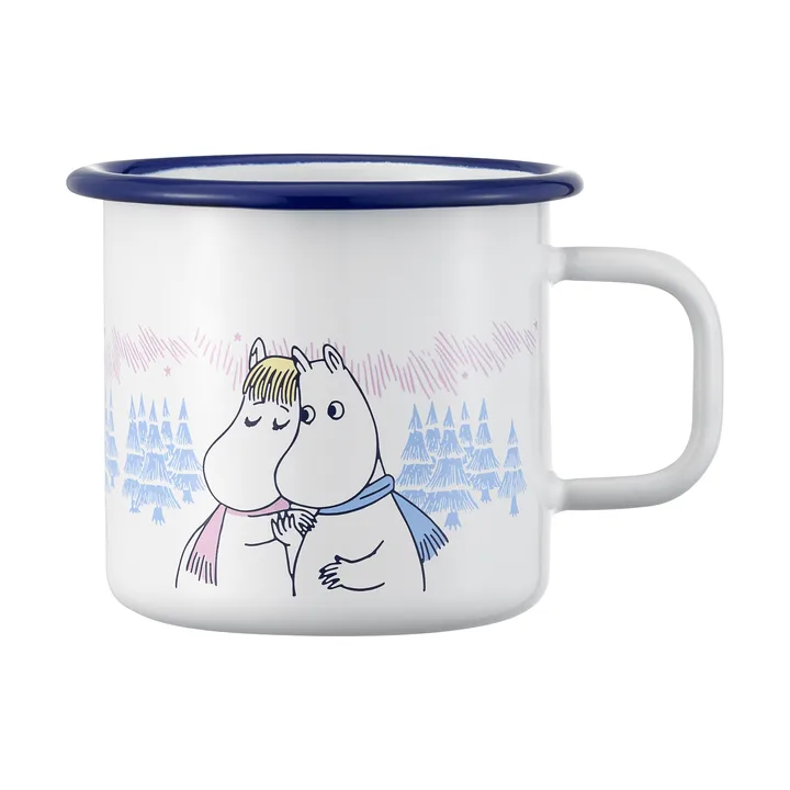 Tazza in smalto Moomin 37 cl - Frosty Day - Muurla