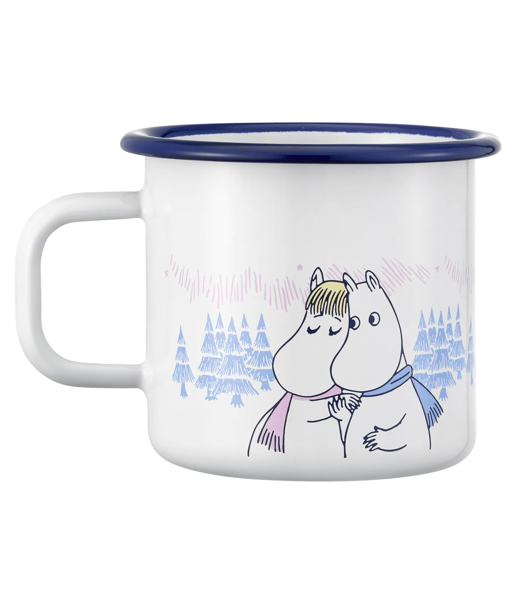 Tazza in smalto Moomin 37 cl, Frosty Day Muurla