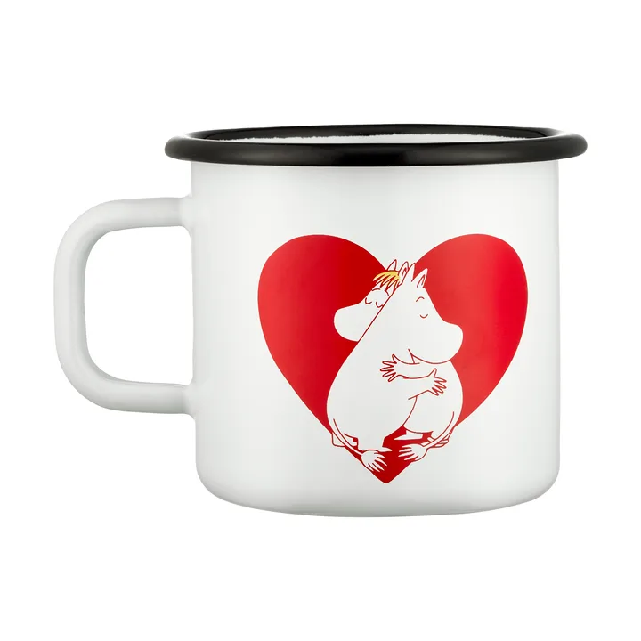 Tazza in smalto Moomin 37 cl - Heart - Muurla