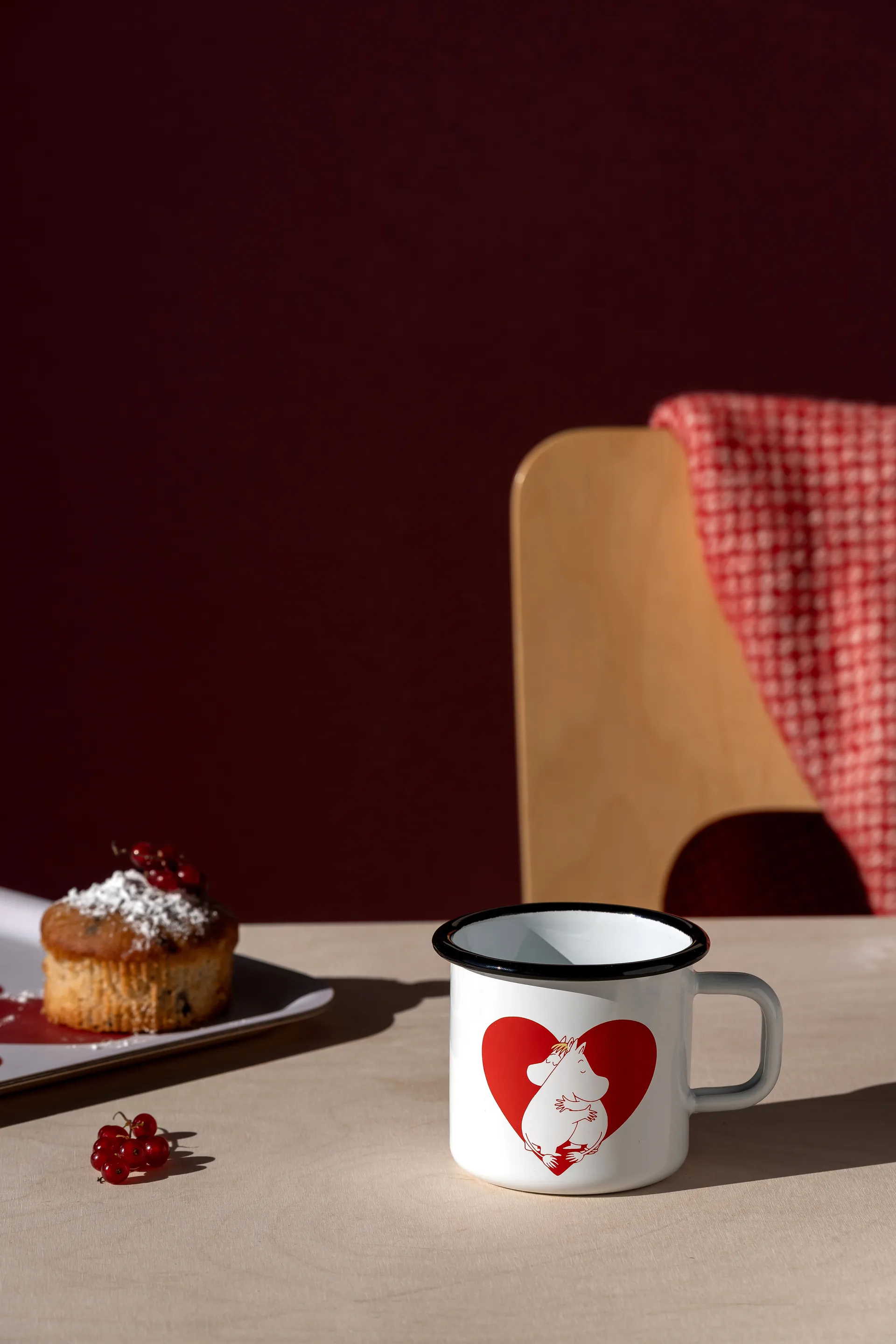 Tazza in smalto Moomin 37 cl, Heart Muurla