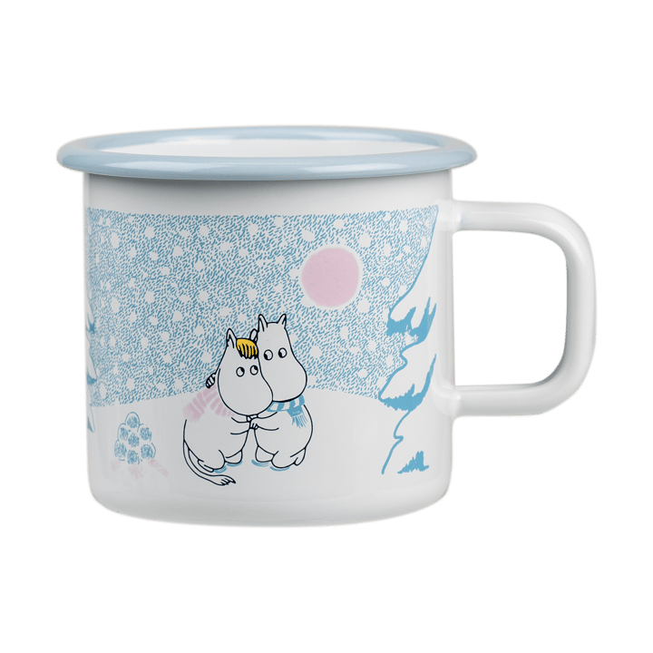 Tazza in smalto Moomin 37 cl - Let it snow - Muurla