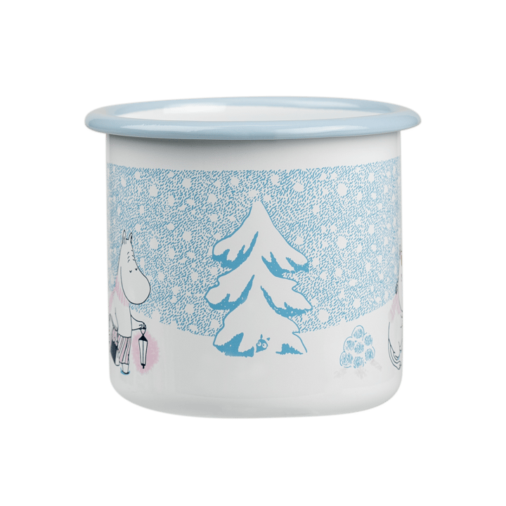 Tazza in smalto Moomin 37 cl, Let it snow Muurla