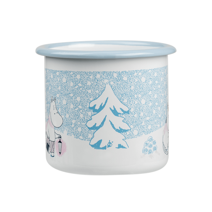 Tazza in smalto Moomin 37 cl - Let it snow - Muurla