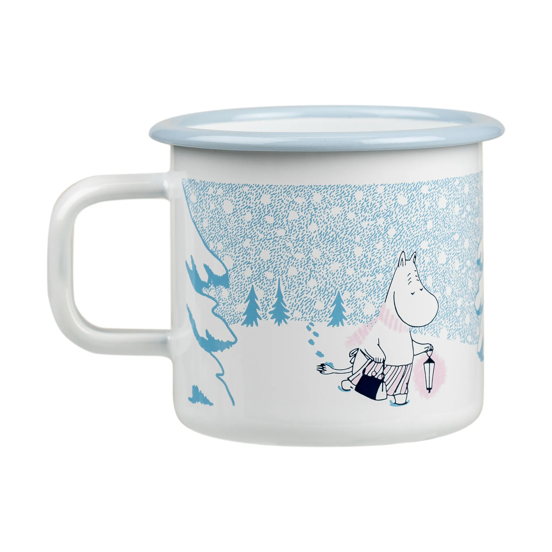 Tazza in smalto Moomin 37 cl, Let it snow Muurla