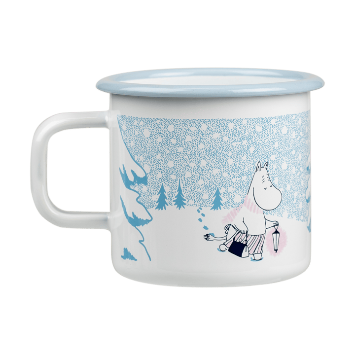 Tazza in smalto Moomin 37 cl - Let it snow - Muurla