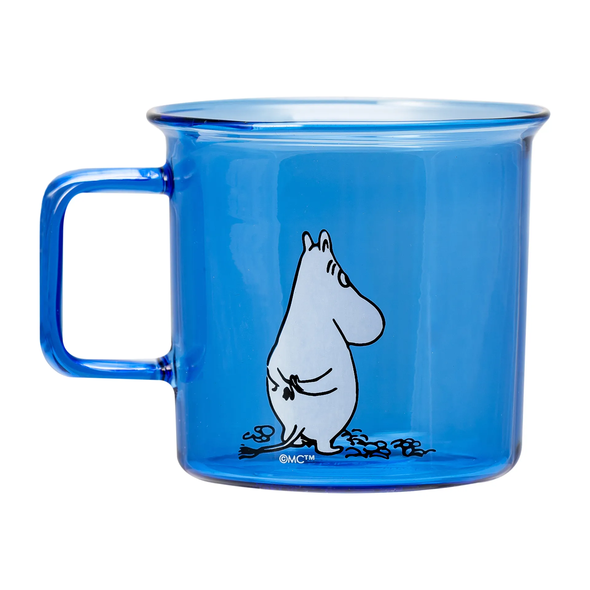Tazza in vetro Moomin 35 cl, Blu Muurla