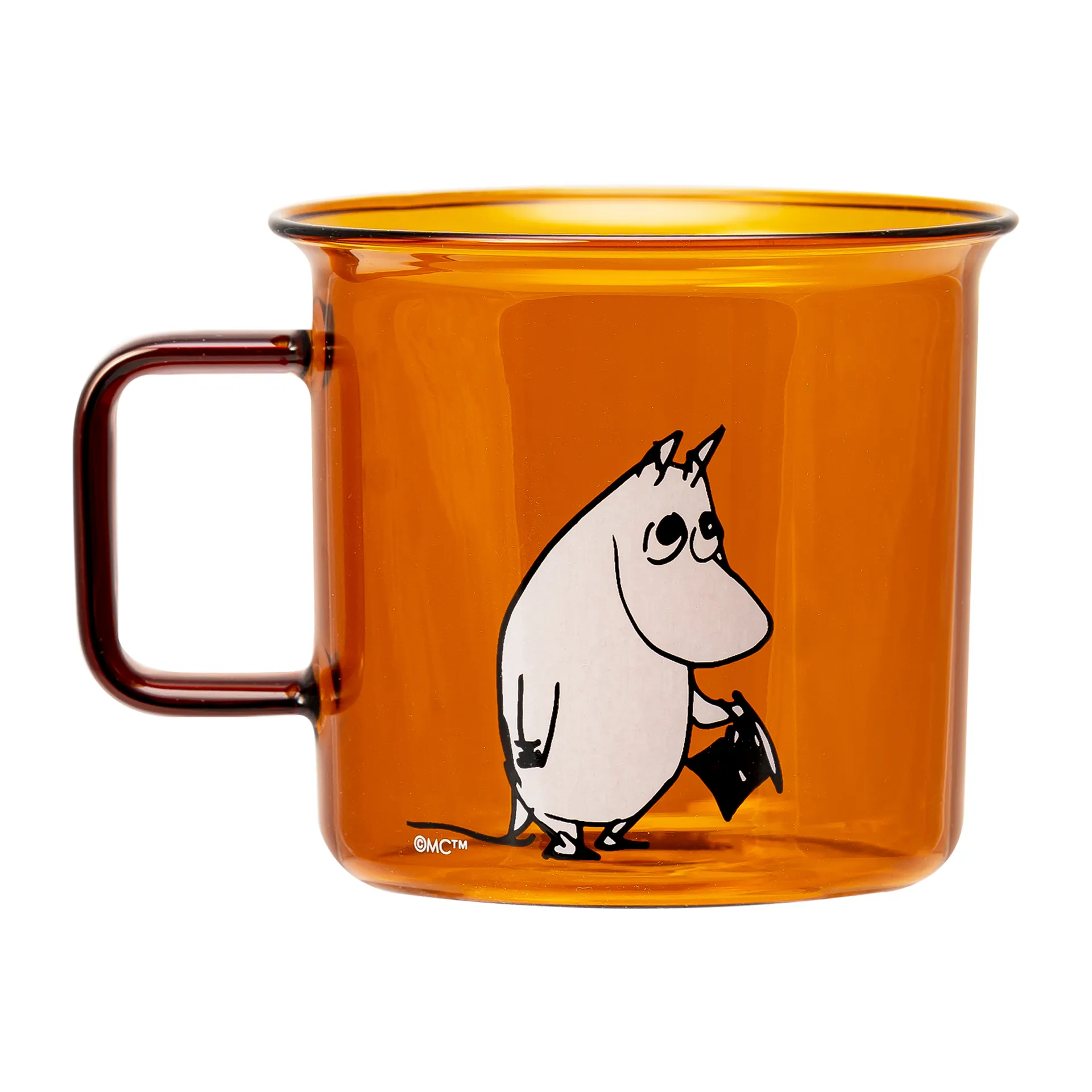 Tazza in vetro Moominpappa 35 cl, Ambra Muurla