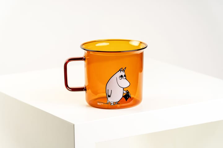 Tazza in vetro Moominpappa 35 cl - Ambra - Muurla