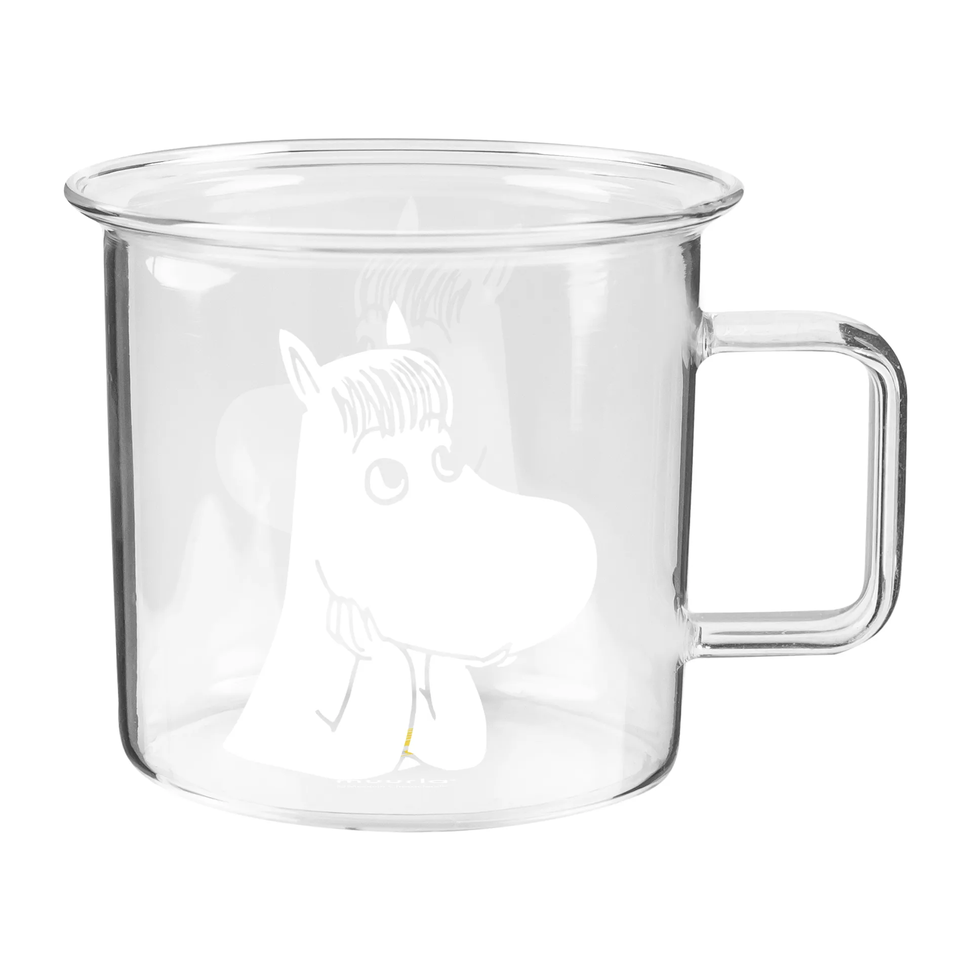 Tazza in vetro Mumin trasparente 35 cl, Grugnina Muurla