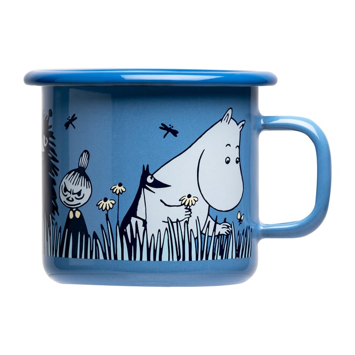 Tazza Moomin friends smaltata 25 cl - Blu - Muurla