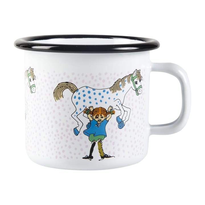 Tazza Pippi E Lilla gubben smaltata 2.5 dl - White - Muurla