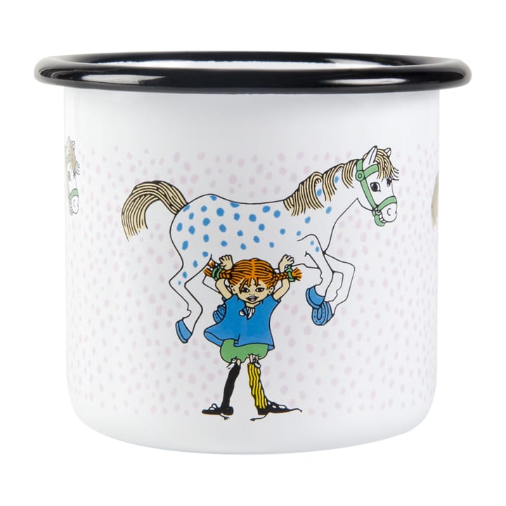 Tazza Pippi E Lilla gubben smaltata 2.5 dl - White - Muurla