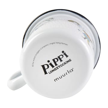 Tazza Pippi E Lilla gubben smaltata 2.5 dl - White - Muurla