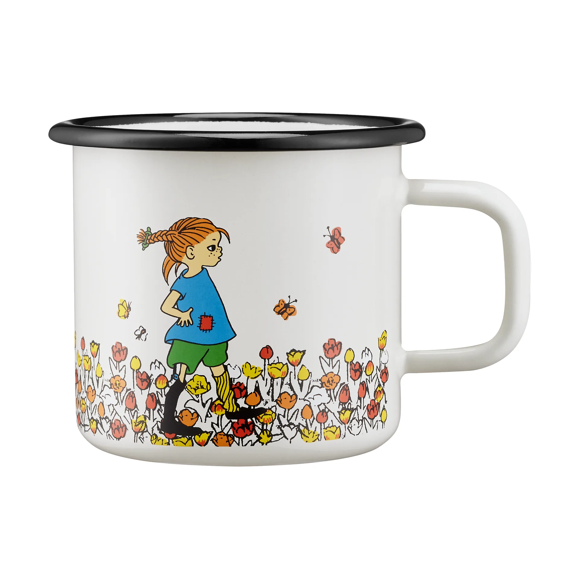 Tazza smaltata 3,7 dl Pippi Calzelunghe, Be More Pippi Muurla