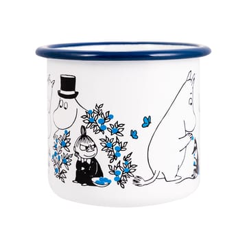 Tazza smaltata Blueberries 37 cl - Bianco - Muurla
