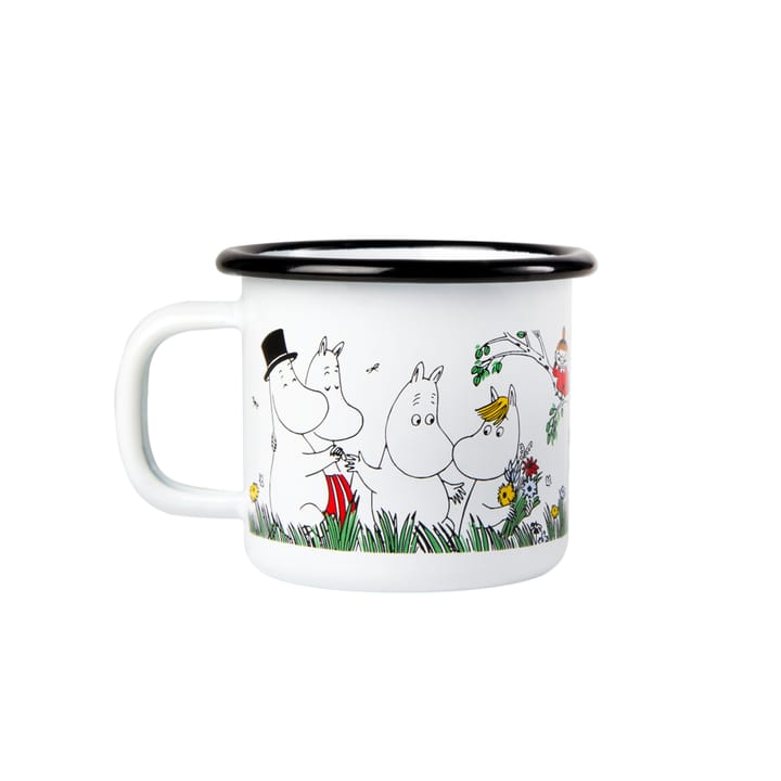 Tazza smaltata Glada familjen 1,5 dl - Famiglia felice - Muurla