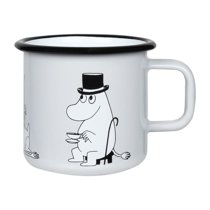 Tazza smaltata Mamma Moomin, 37 cl - Grigio - Muurla