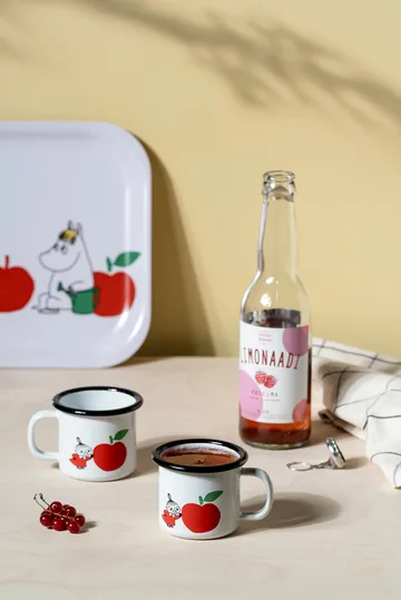 Tazza smaltata Moomin 1,5 dl - Joyfull Apples - Muurla