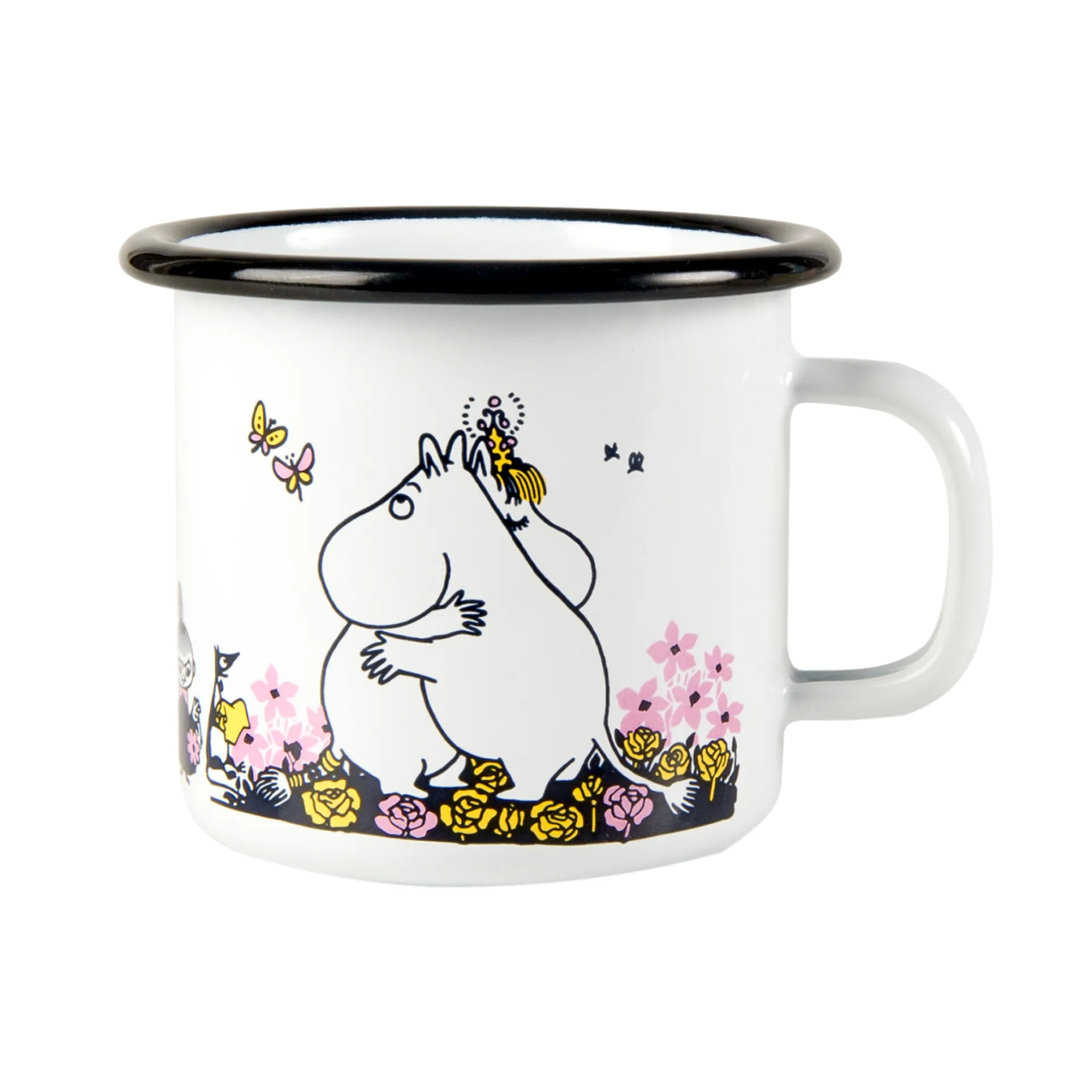 Tazza smaltata Moomin hugs 25 cl, bianco Muurla