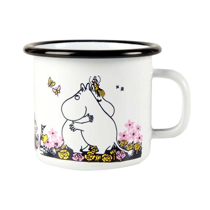 Tazza smaltata Moomin hugs 25 cl - bianco - Muurla