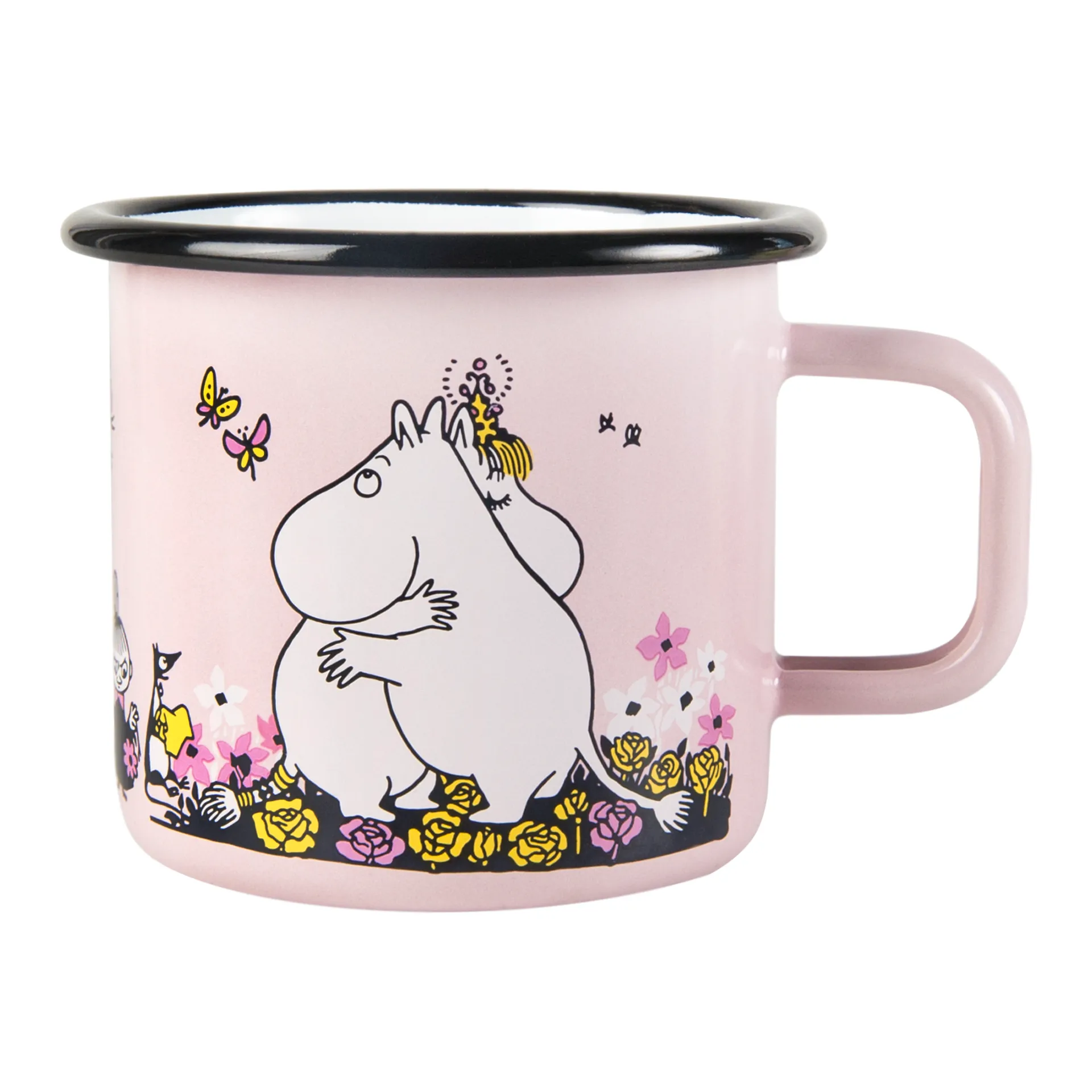 Tazza smaltata Moomin hugs 37 cl, Rosa Muurla