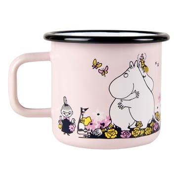 Tazza smaltata Moomin hugs 37 cl - Rosa - Muurla