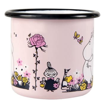 Tazza smaltata Moomin hugs 37 cl - Rosa - Muurla