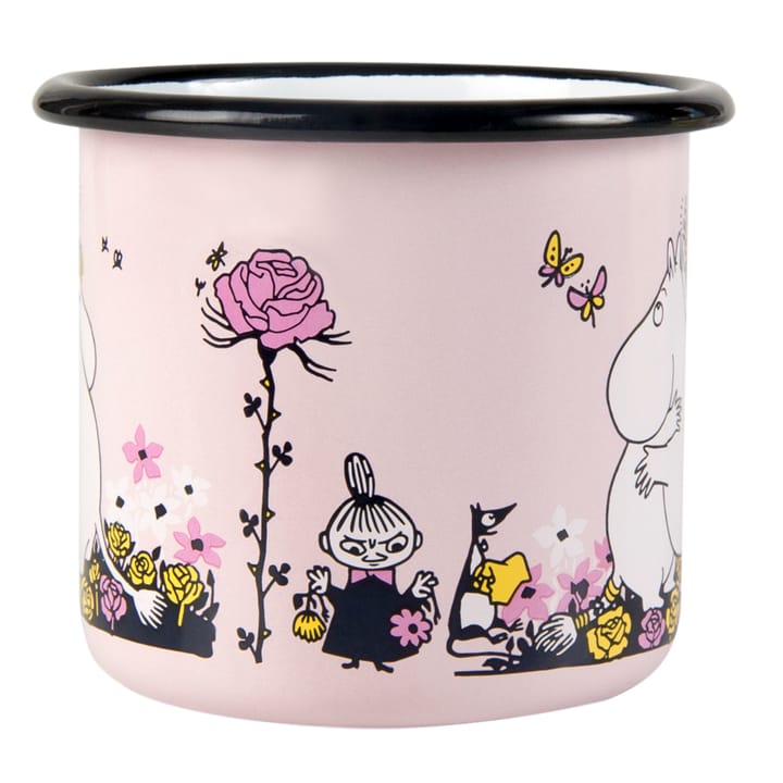 Tazza smaltata Moomin hugs 37 cl - Rosa - Muurla