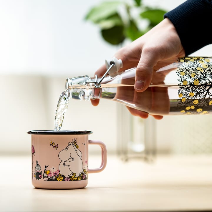 Tazza smaltata Moomin hugs 37 cl - Rosa - Muurla