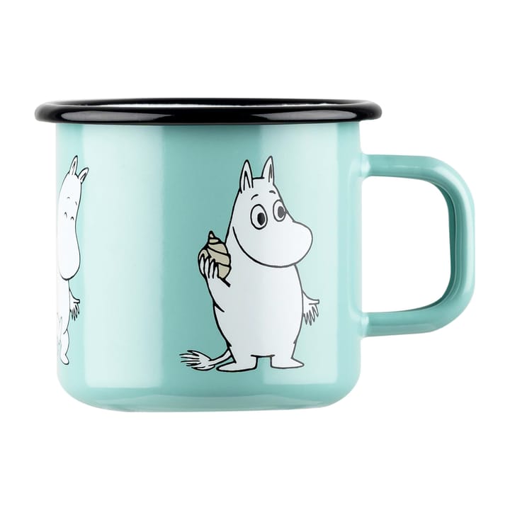 Tazza smaltata Moomin Retro 37 cl - Menta - Muurla